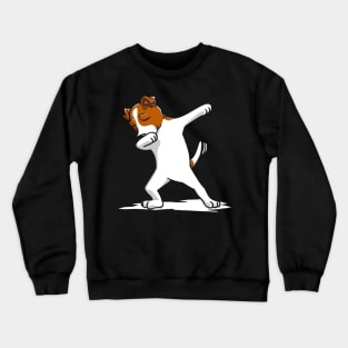 Cute Dabbing Jack Russell Dog Crewneck Sweatshirt